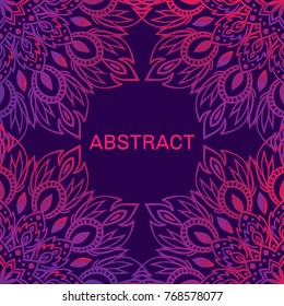 Vector Wedding Pink Mandala Background