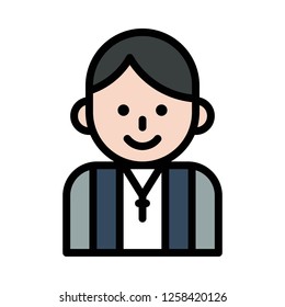 vector, wedding related fiiled designe ditable outline icon 