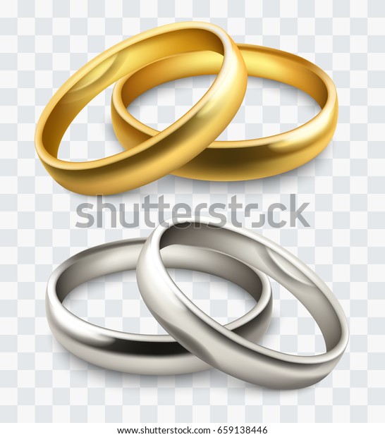 Vector Wedding Rings Stock Vector (Royalty Free) 659138446