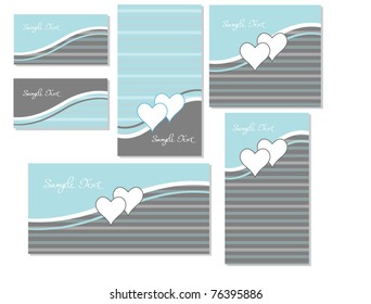 vector wedding stationary