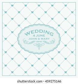 Vector Wedding sticker. Wedding card.