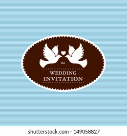 Vector wedding styled card with floral ornament design. Perfect as invitation or announcement.