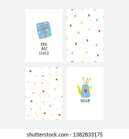 Vector weekly planner template. Vector templates with cute design elements. Cute print for cards,  poster, banners, book covers, notebooks page. 