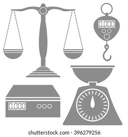 Vector Weighind Scales Icons