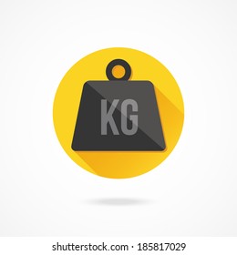 Vector Weight Kilogram Icon