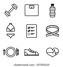 Vector Weight Loss Icons