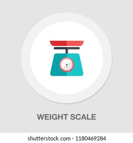 Vector Weight Scale Icon - Balance Scale Icon - Health Lifestyle - Diet Loss Weight Icon