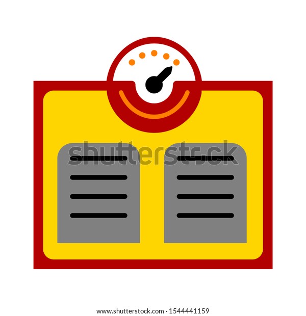 Vector Weight Scale Icon Balance Scale Stock Vector (Royalty Free ...