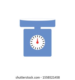 Vector weight scale icon. Scales icon symbol