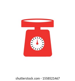 Vector weight scale icon. Scales icon symbol