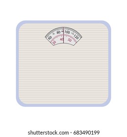 Vector Weight Scale. Illustration on white background.