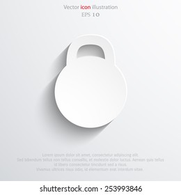 Vector weight web flat icon. Eps 10.