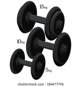 Vector Weights Illustration Isolated On White Background