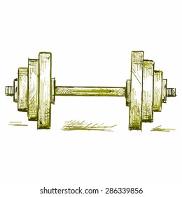 Vector weights. Sport equipment