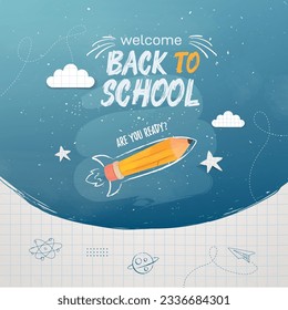 Vector welcome back to school