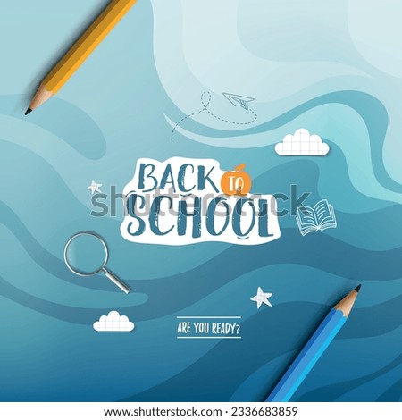 Vector welcome back to school