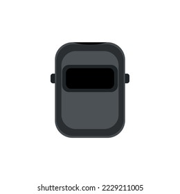 Icono de máscara de soldadura vectorial sobre fondo blanco
