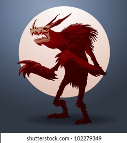 vector werewolf