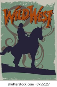 vector western poster design