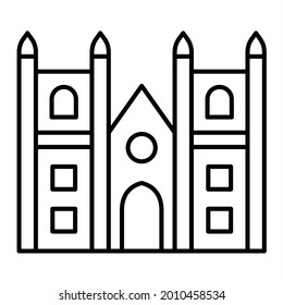 Diseño del icono de esquema del Vector Westministro
