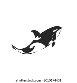 Vector of whale design on white background. Easy editable layered vector illustration. Wild Animals. Undersea animals