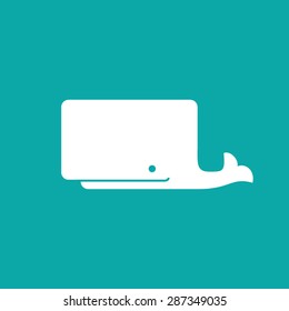Vector whale icon