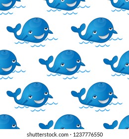 Vector Whale Pattern