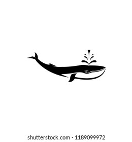 vector whale silhouette