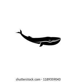 vector whale silhouette