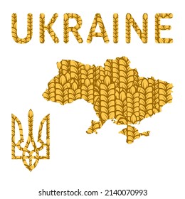 Vector Wheaty Symbols of Ukraine 