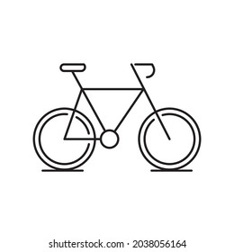 Vector of wheel, bicycle, bike, ride, sport, healthy, speed, cycling icon illustration. Simple abstract unique design. Used as branding, symbol, sign, icon and logo. Isolated background.