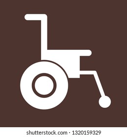 Vector Wheel chair Icon