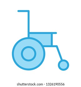 Vector Wheel chair Icon