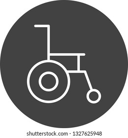 Vector Wheel chair Icon
