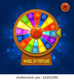 Vector Wheel of Fortune For UI Game element