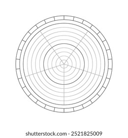 Vector wheel of life balance, range of needs from five sectors. Round diagram for daily planner, journal, notebook