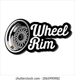 vector of wheel rim, good for logo and design