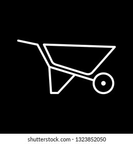 Vector Wheelbarrow Icon
