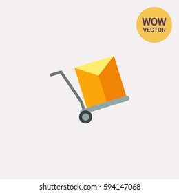Vector Wheelbarrow Icon
