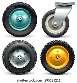 Vector Wheelbarrow Wheel