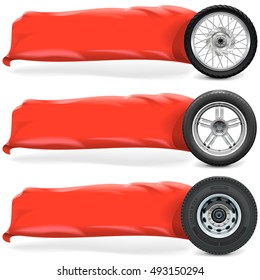 Vector Wheels with Banner