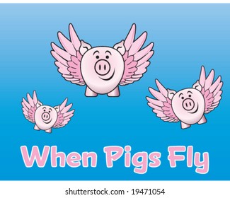 vector when pigs fly, concept impossible