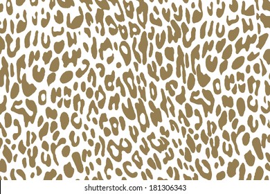 vector whie and gold background of leopard skin pattern