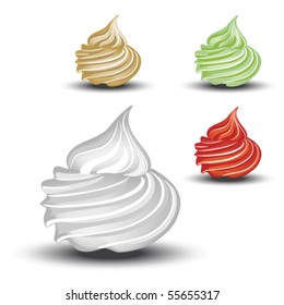 Vector Whipped Cream