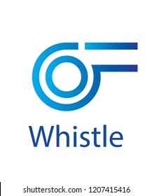 Vector Whistle Icon Logo Design Template