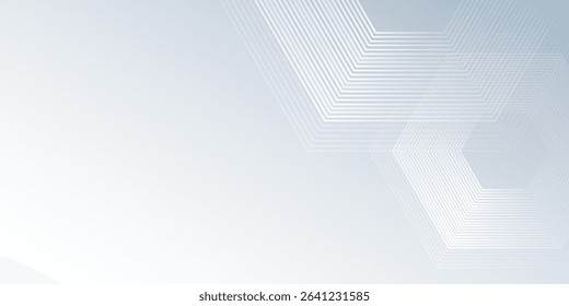 Vector white abstract background with dynamic wavy hexagon texture. suitable for wallpaper abstract