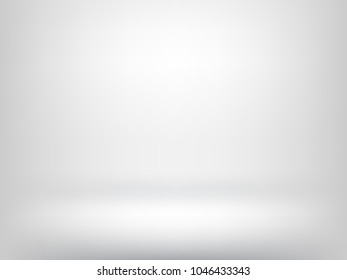 Vector white abstract background and empty light interior