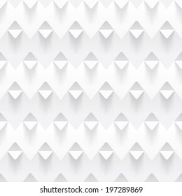 vector white abstract relief geometric transparent seamless pattern texture background