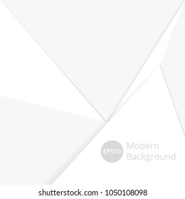 Vector white arrows background for presentations, web, applications. Gray background - stock vector
