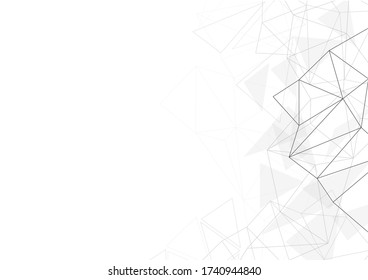 vector white background abstract technology communication data Science